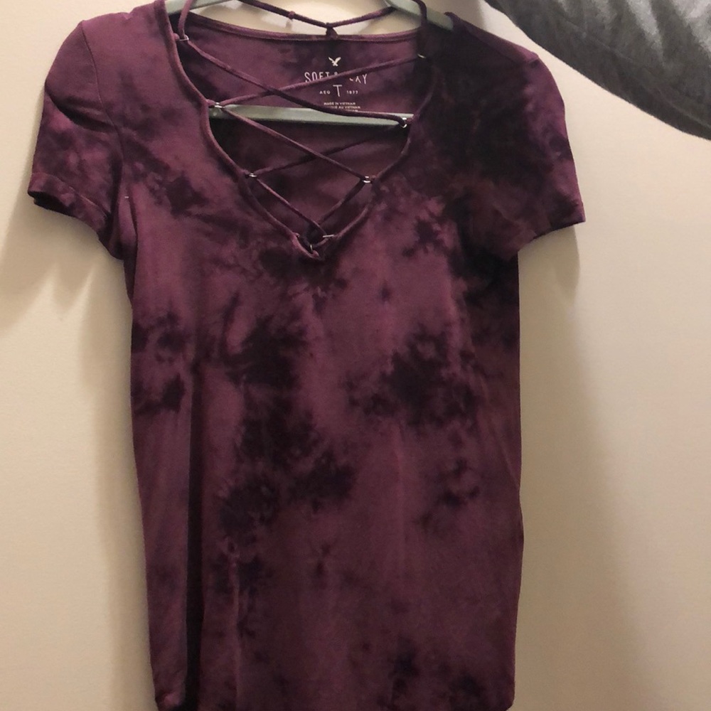 Soft and Sexy Maroon Shirt from American Eagle.